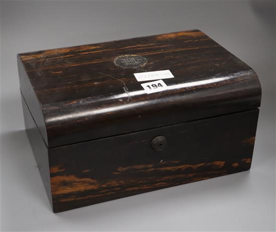 A coromandel wood box